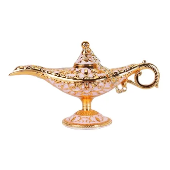 Ретро Метални Изделия Аладин Вълшебна Лампа Декорация На Дома, Която Желае Лампа Арабски Стил За Подарък