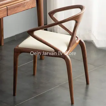 Скандинавските трапезни столове за всекидневна, wooden минималистичен дизайн, Трапезни столове за отдих, Луксозни балкон, Мебели за дома Cadeiras WZ50DC