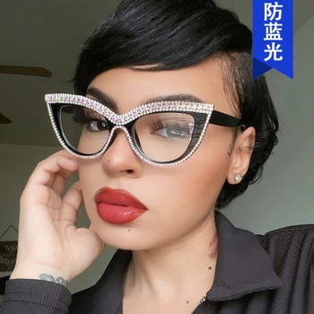 Слънчеви очила с диаманти 2023, дамски маркови дизайнерски вечерни очила 