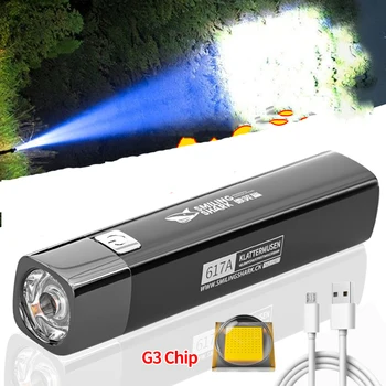 Тактически фенер G3 Мощни led светлини Мощна акумулаторна батерия с капацитет 990000ЛМ ультраяркий преносим светлинното устройство Power Bank