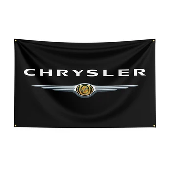 Флаг Chryslers размер 3x5 фута, банер за състезателен автомобил с принтом от полиестер за декор