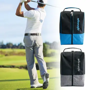 Чанта за голф обувки, дишаща вентилационна чанта за футболни обувки, двустранен цип, дамски, Мъжки маратонки за голф, чанта за съхранение спортни аксесоари