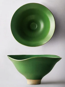 Японски керамични кът чинии, ръчно изработени, домакински суповая чиния, чиния за паста за зъби в западен стил, купа за рамена, ретро прибори за ежедневието